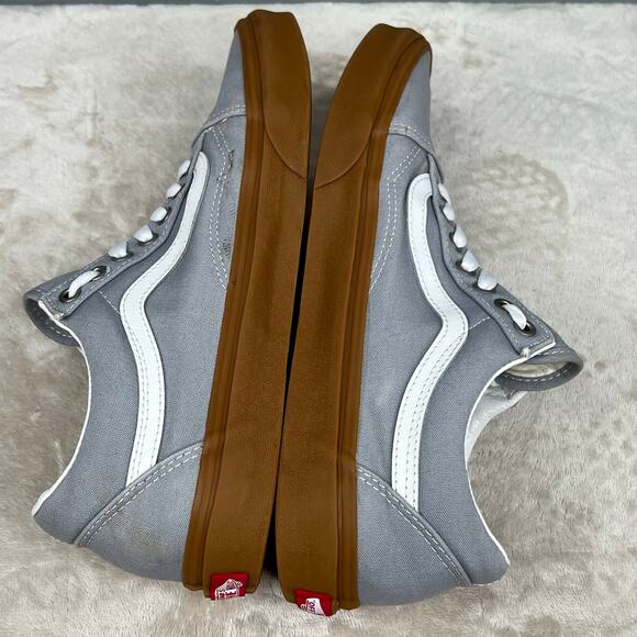 Vans Old Skool Gum Sole Sneakers Gray White 9 Men 10.5 Women Low Top Lace Up main image 9